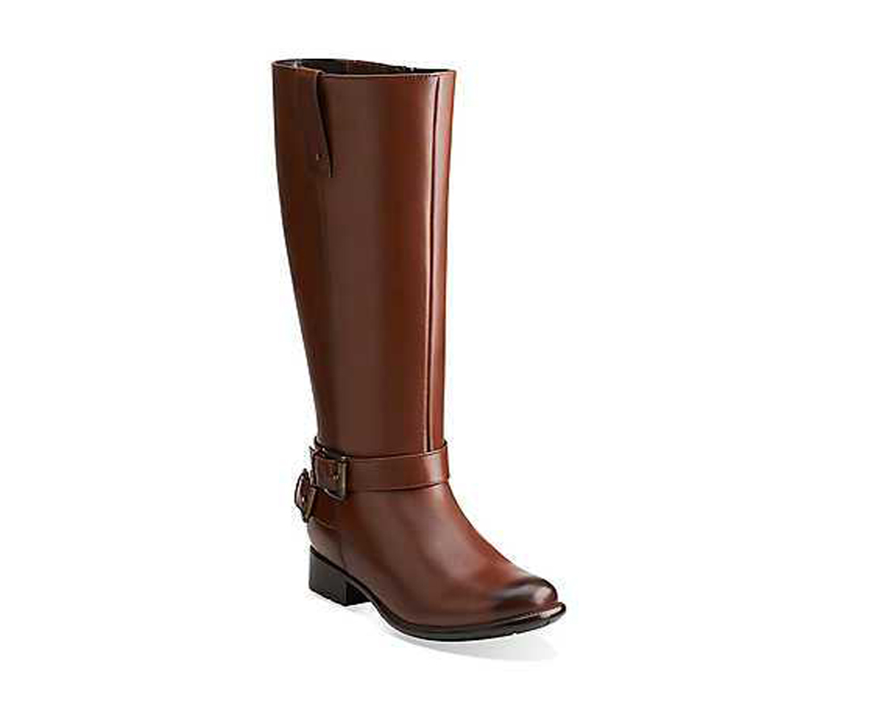 Clarks Women's Plaza Pug Boots - Brown | Discount Clarks Ladies Boots & More - Shoolu.com