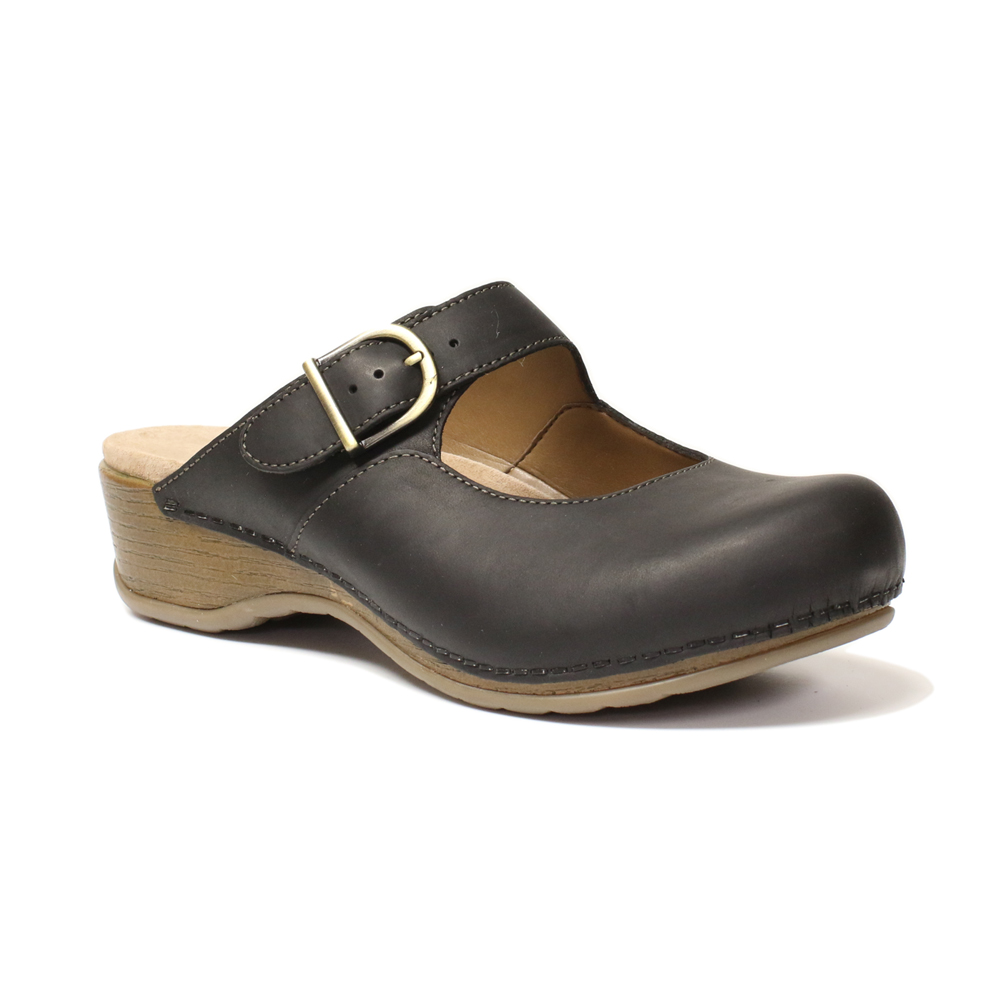 Birkenstock Women's London Clog - Black | Discount Birkenstock Ladies Clogs & More - Shoolu.com