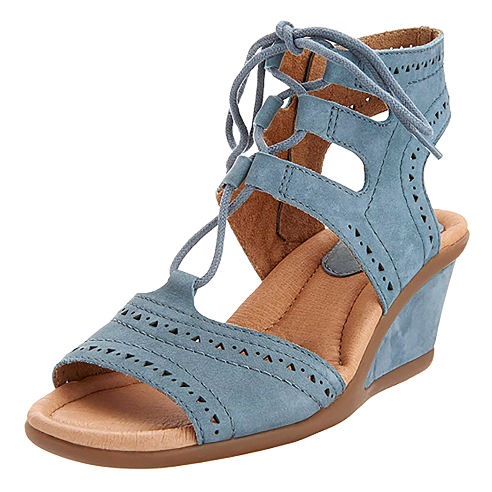 earth sunflower wedge sandal