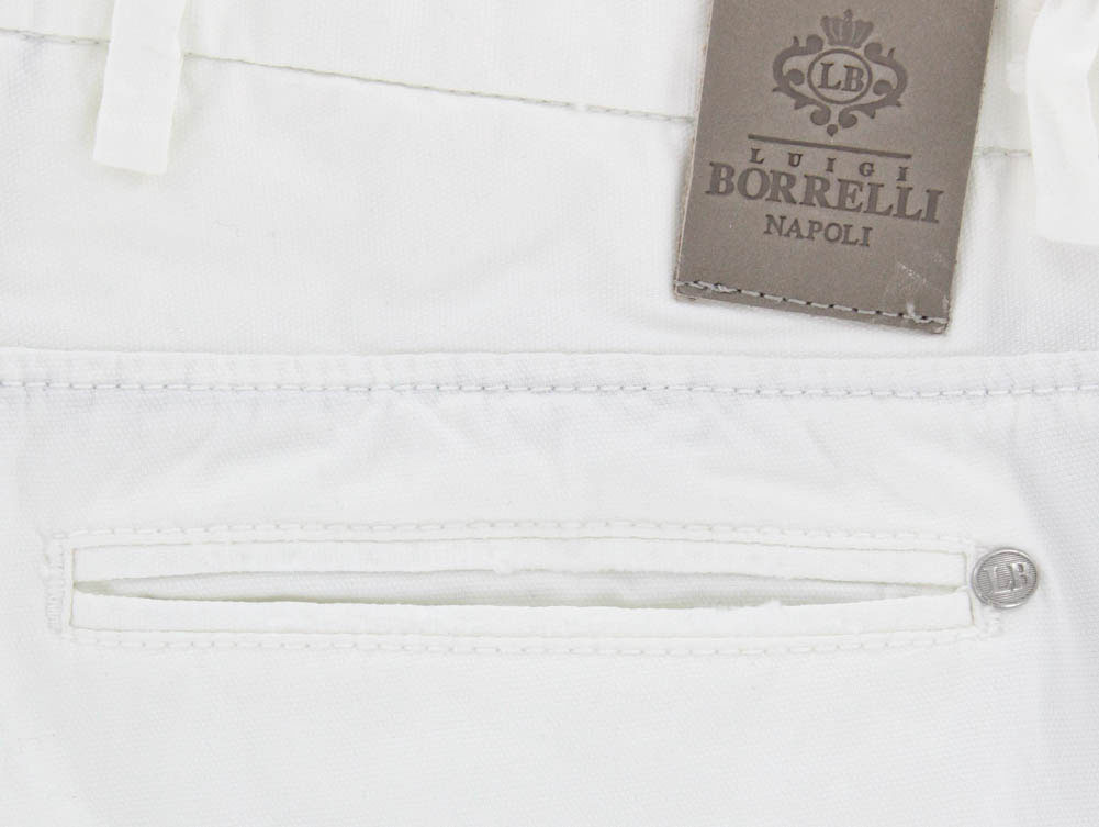 Luigi Borrelli White Pants - Super Slim - 40/56
