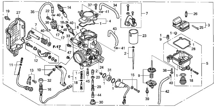 honda oem carburetor assembly 2004 2005 trx450r 04 05 trx 450r 16100 TRX450ES Carb Diagram honda oem carburetor assembly 2004 2005 trx450r 04 05 trx 450r 16100 hp1 673