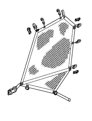 HONDA OEM FRONT SIDE NET ASSY PIONEER 15-17 SXS700M2 M2D M4 M4D 67310-HL3-A40