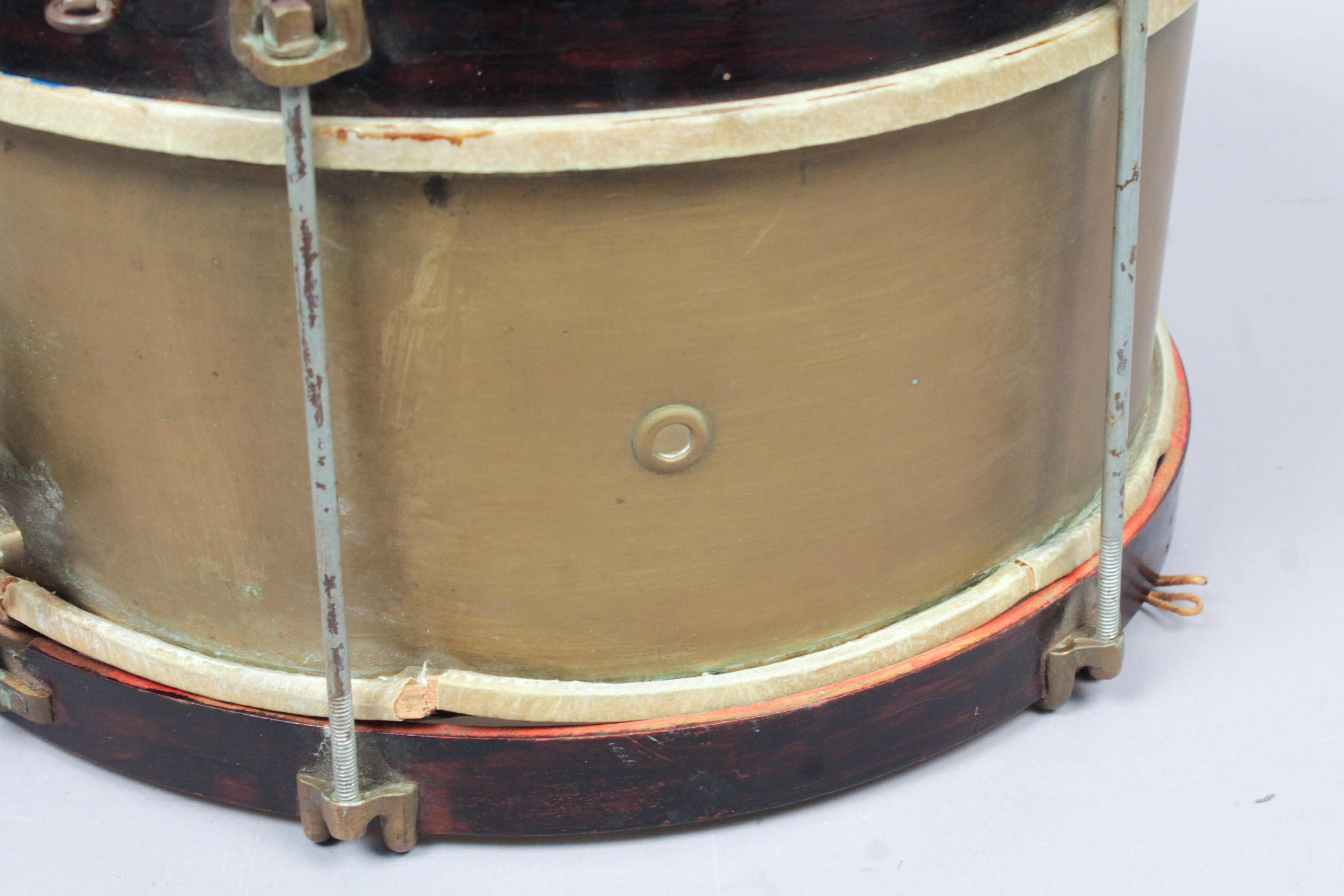 Handsome Antique 19c Brass Snare Drum w Original Family Photo eBay