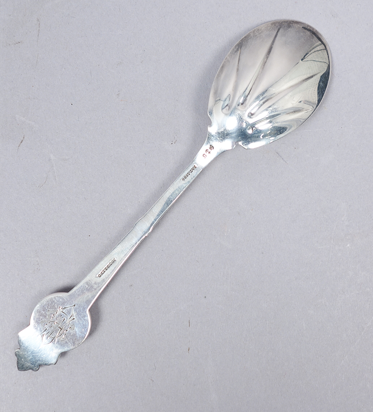 Antique 19c Gorham 1864 Medallion Sterling Silver Ice Cream Spoon eBay