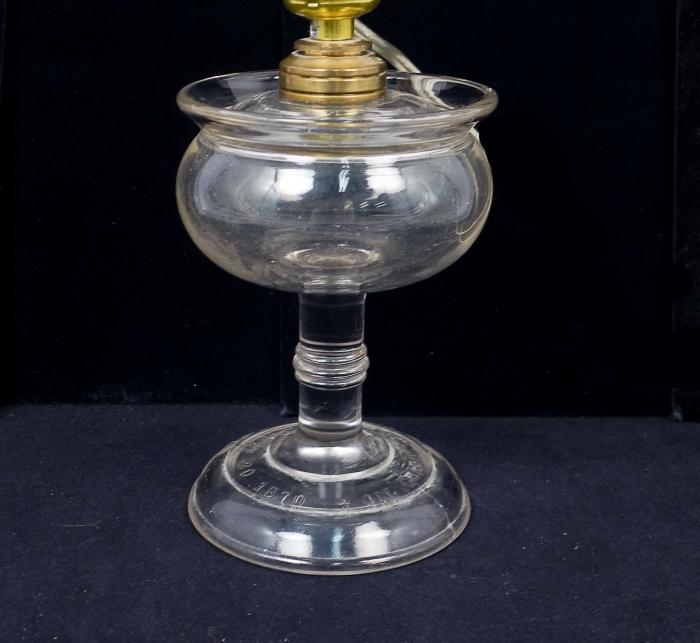 Antique Eapg Glass 1870 Oil Guard Kerosene Oil Lamp Base Fitted For Table Lamp Ebay 8350