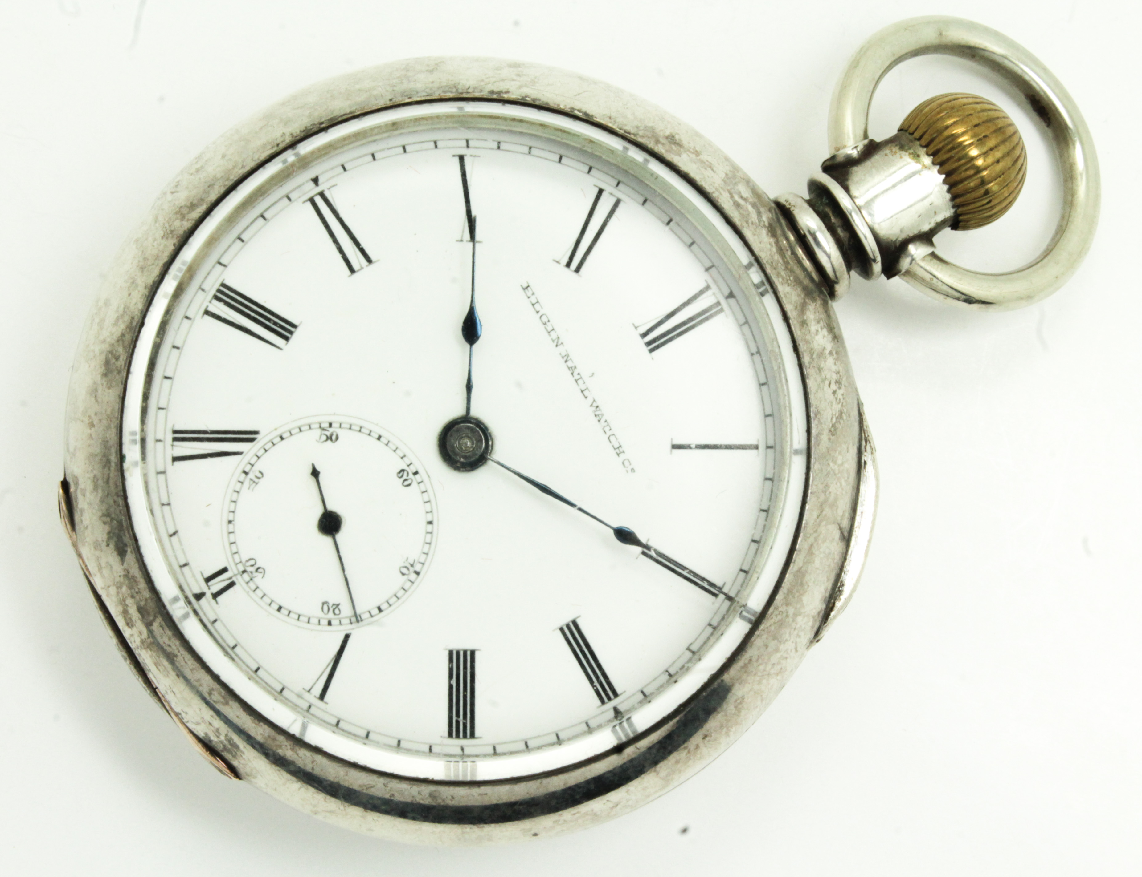 Handsome Antique 19c Elgin American Coin Silver Pocket Watch eBay
