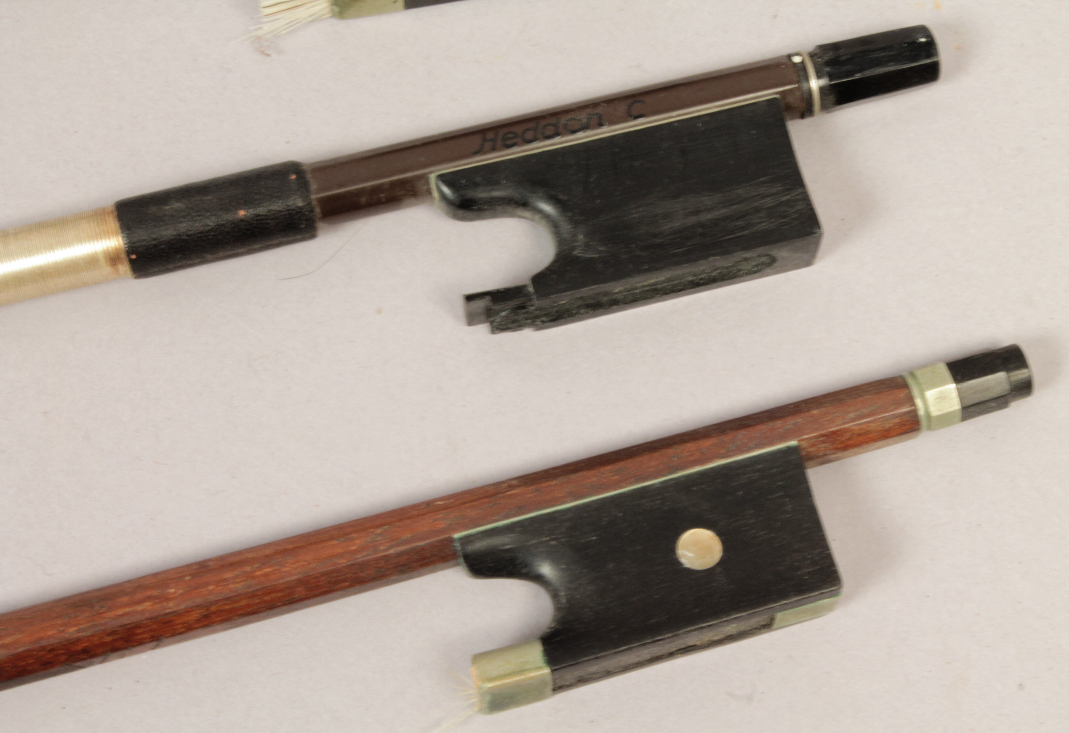 Vintage 20c Group 4 Violin Bows For Parts or Restoration incl Glasser