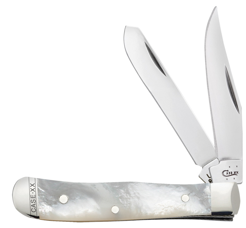 CASE XX Genuine Mother Of Pearl Tiny Trapper Stainless Pocket Knife