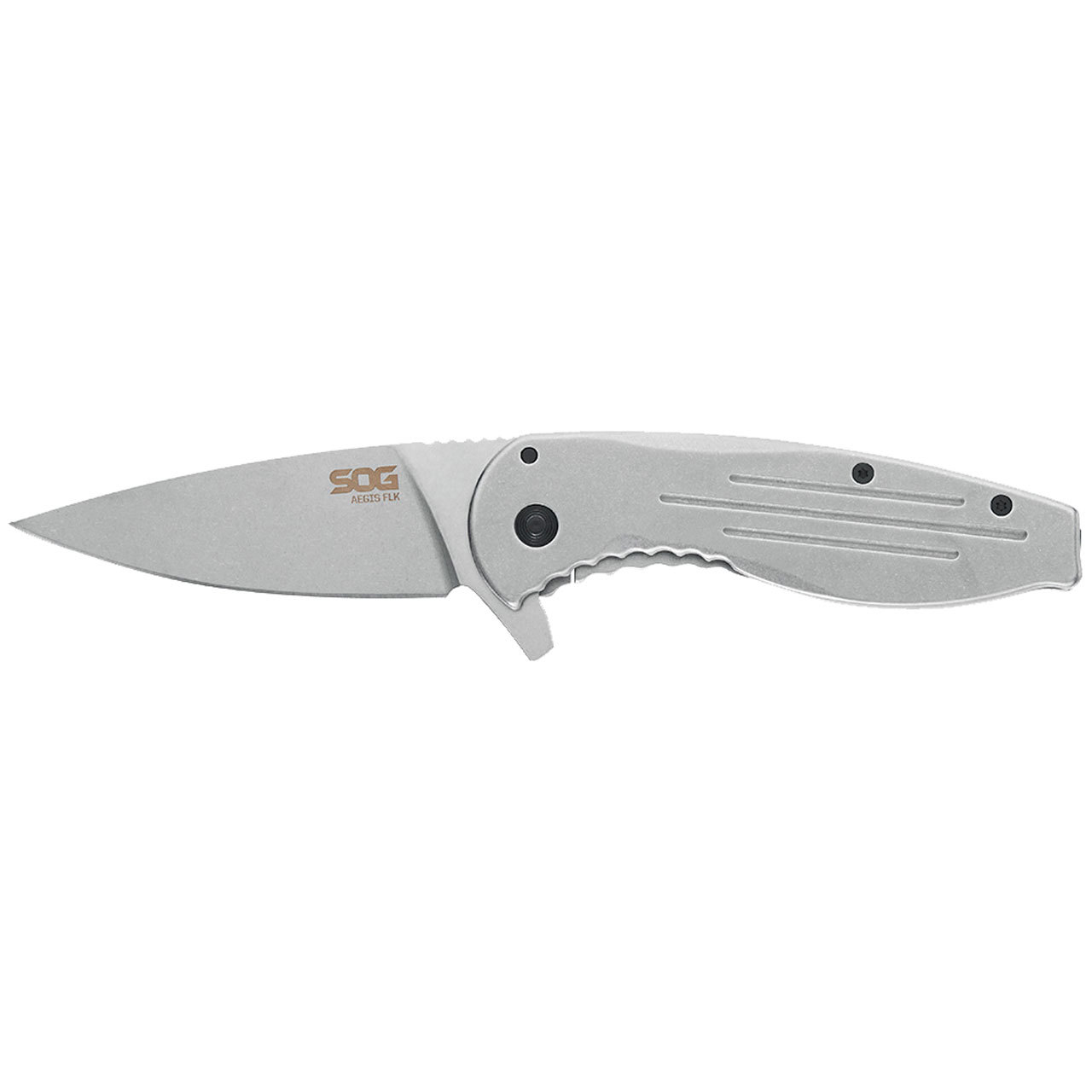 SOG Stainless Steel Aegis FLK Frame Lock Pocket Knife
