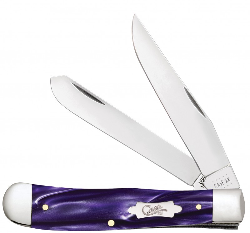 Case xx Trapper Knife Wicked Purple Kirinite Stainless 17331 Pocket Knives 21205173313 eBay