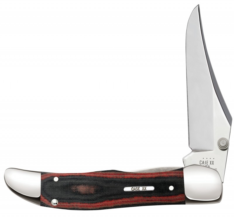 Case Knives Case xx Kickstart Red and Black Micarta Mid Folding Hunter