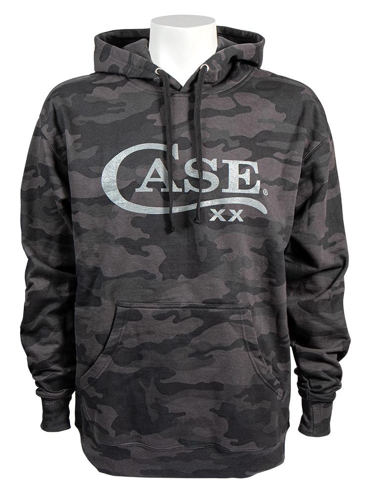 Case xx Extra Large Hoodie Sweatshirt Black & Grey Camo 52577 XL | eBay