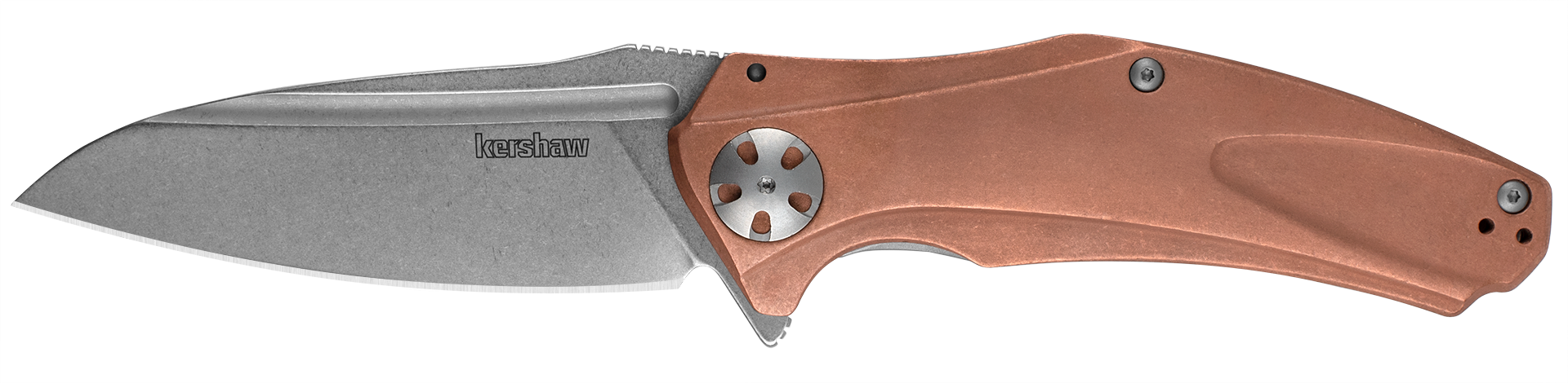 Kershaw Solid Copper Natrix XL Frame Lock D2 Carbon Steel Pocket Knife