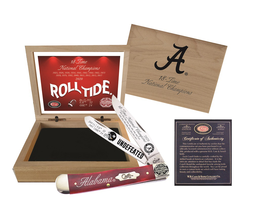 Case Knives Case xx Alabama 2020 18Time National Champs Trapper Knife