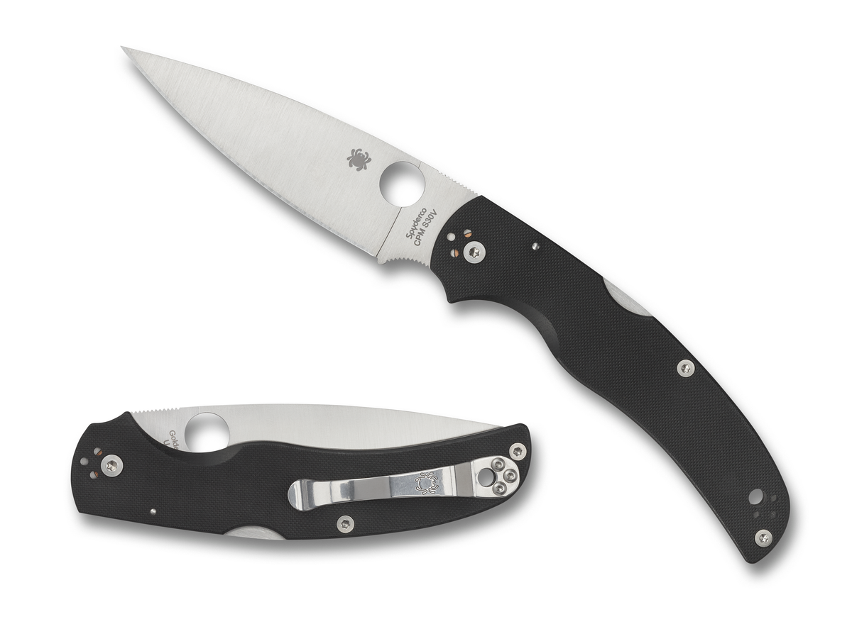 Spyderco Black G-10 Native Chief Lockback S30V Stainless Pocket Knife