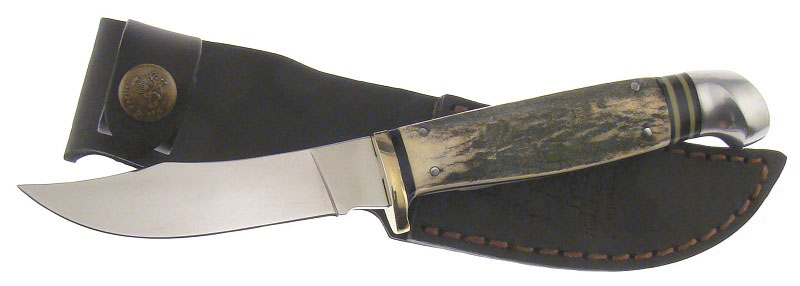 Hen & Rooster Genuine Deer Stag Fixed Blade Stainless Hunter Knife