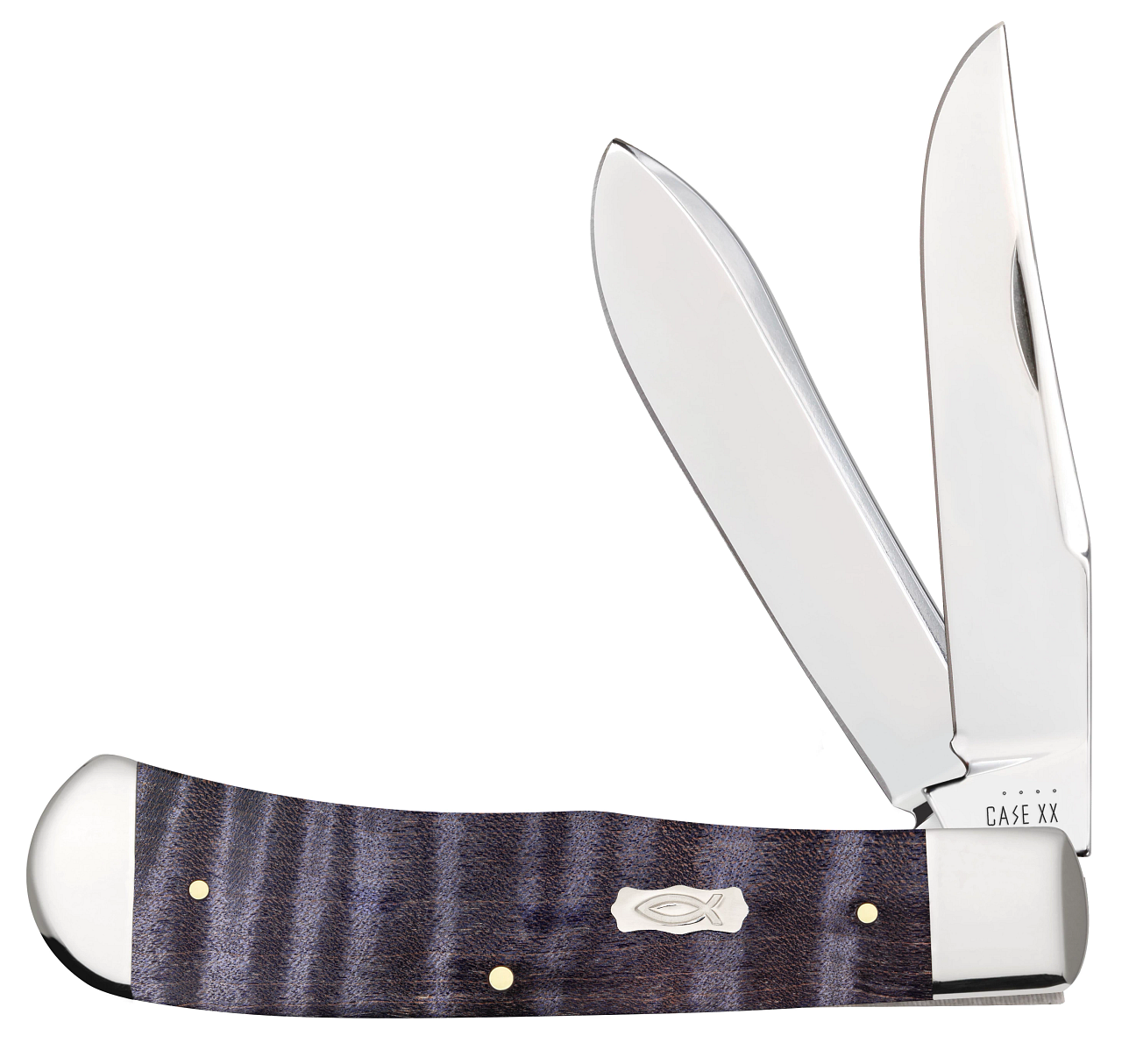 Case Knives Case xx Panama Trapper 80542 Purple Curly Maple Wood