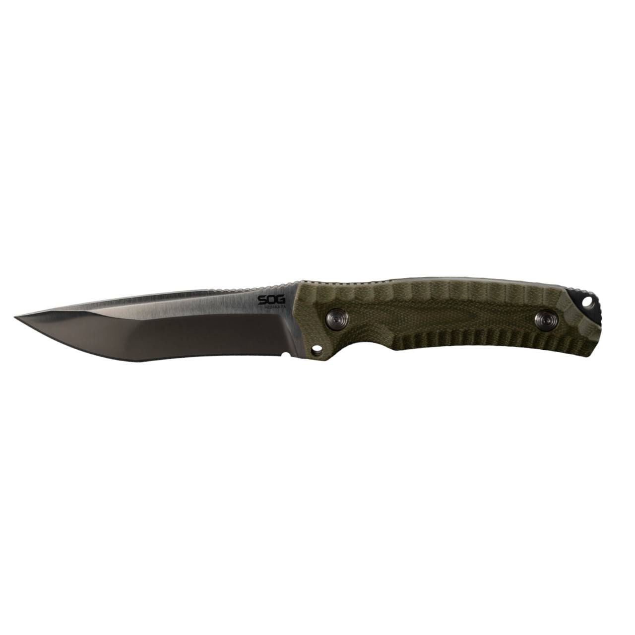 SOG Knives Hidaka FX Fixed Blade 17-27-01-57 OD Green Micarta CPM 3V Steel Knife - Picture 1 of 3