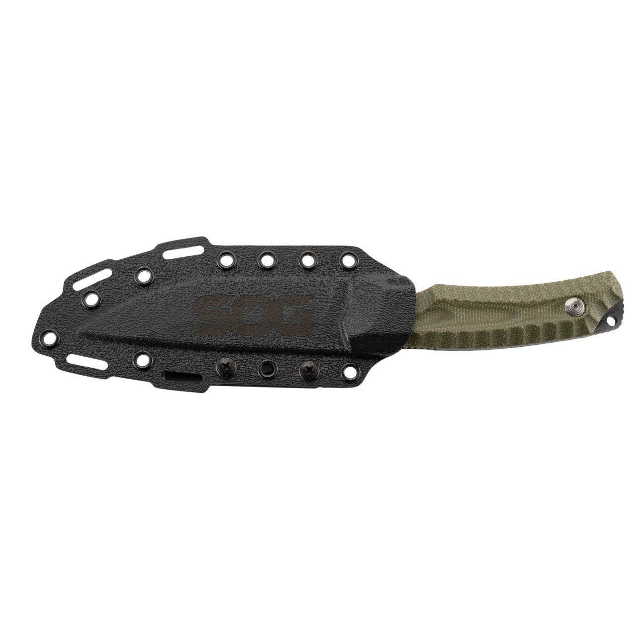 SOG Knives Hidaka FX Fixed Blade 17-27-01-57 OD Green Micarta CPM 3V Steel Knife - Picture 2 of 3