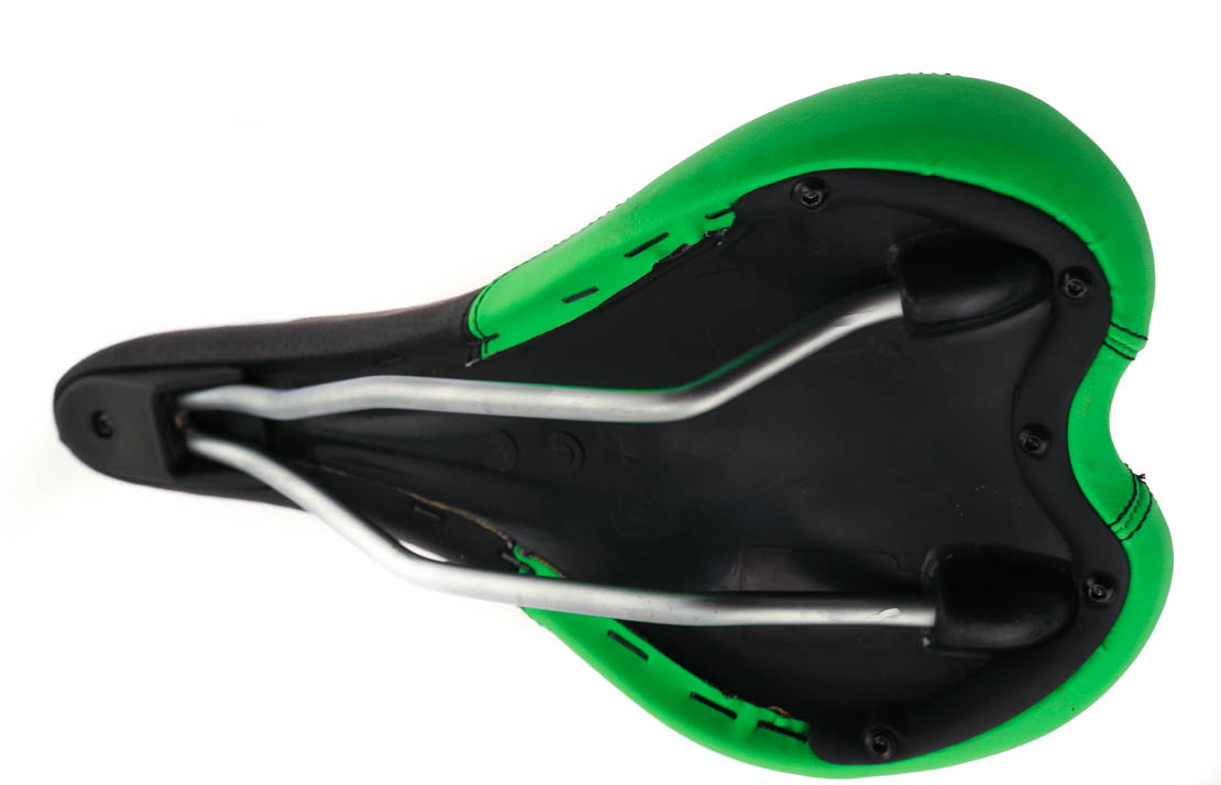 FUJI VELO MTB Road Bike Bicycle Saddle Seat Black/Green CroMoly Rails