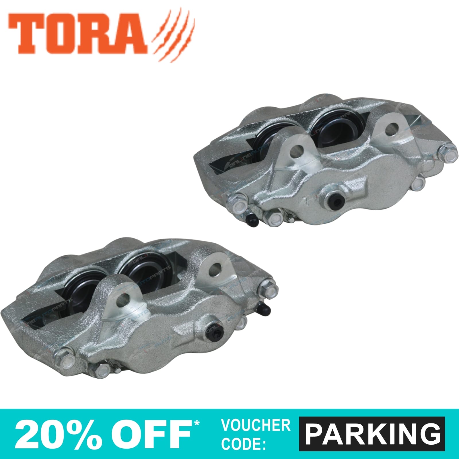 2 Front Brake Calipers suits Hilux LN106 LN107 LN111 RN105 RN106 RN110