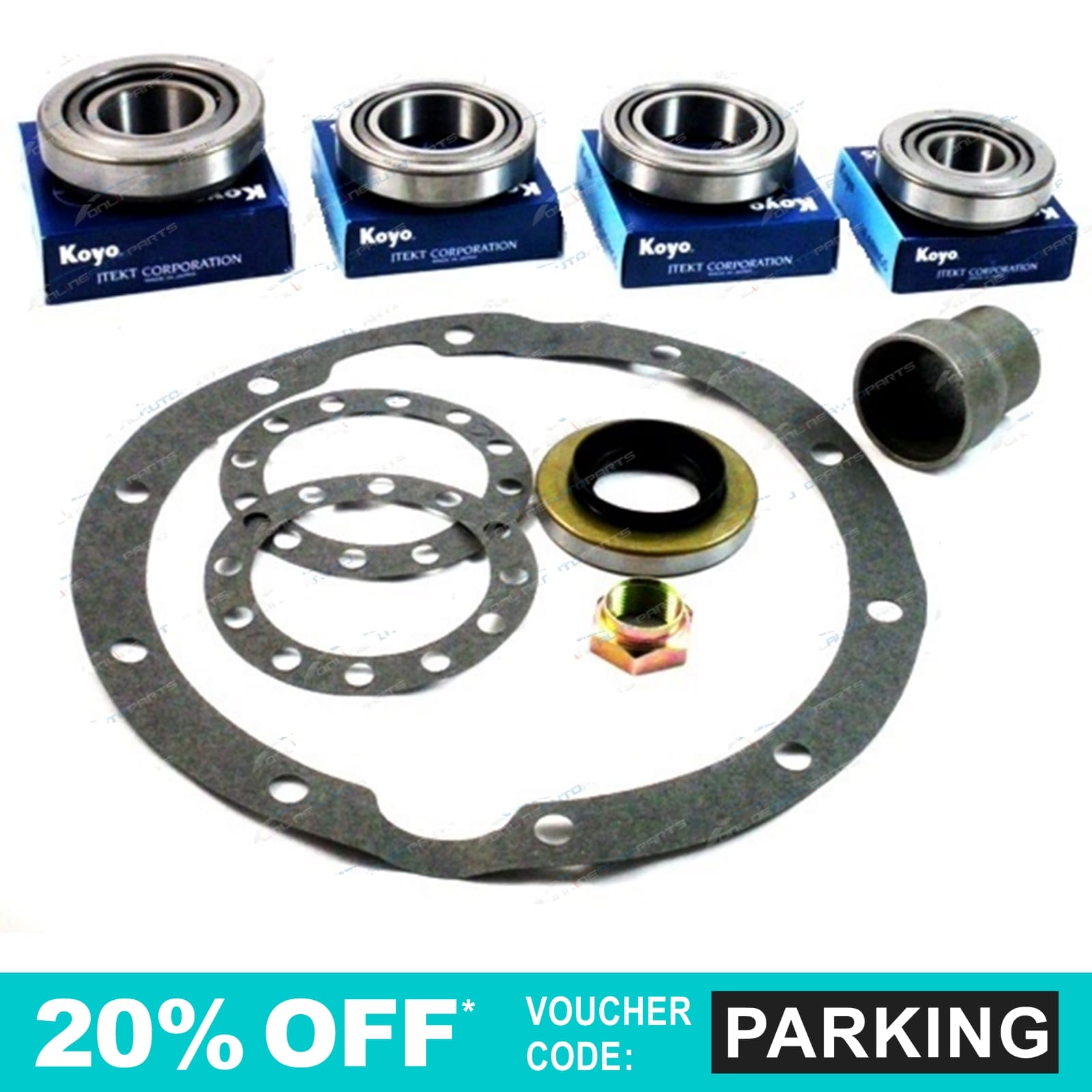 Front Differential Rebuild Kit suits Landcruiser 75 78 79 80 Series non