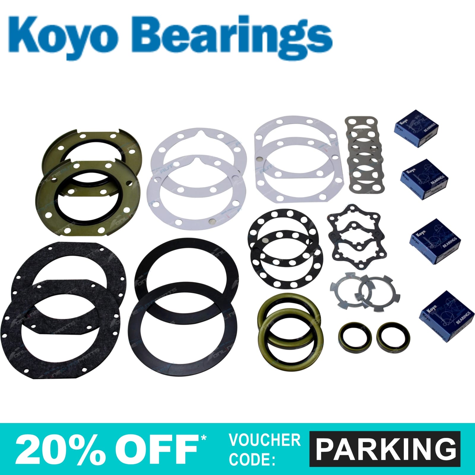 SWIVEL HUB BEARING & Seal Repair Kit suits Landcruiser 60 Series HJ60