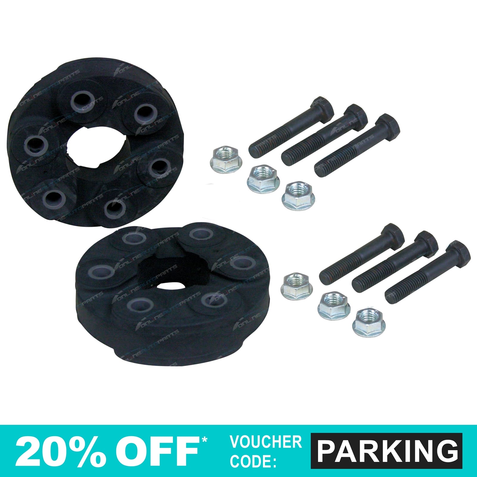 Front & Rear Rubber Driveshaft TailShaft Couplings GM Commodore VX VY