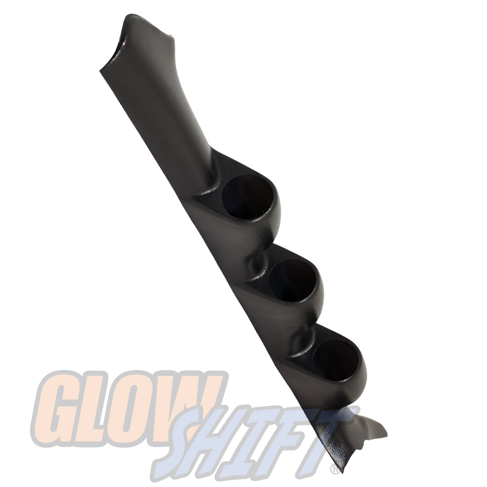 GlowShift Black Triple Gauge 52mm Pillar Pod for 0207 Subaru Impreza