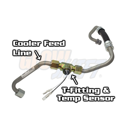 GlowShift 3/8" Transmission Line TFitting Adapter for 19992007 Ford