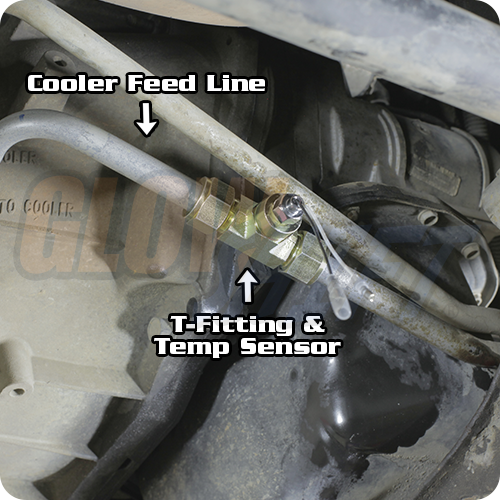 GlowShift 3/8" Transmission Line TFitting Adapter for 19992007 Ford