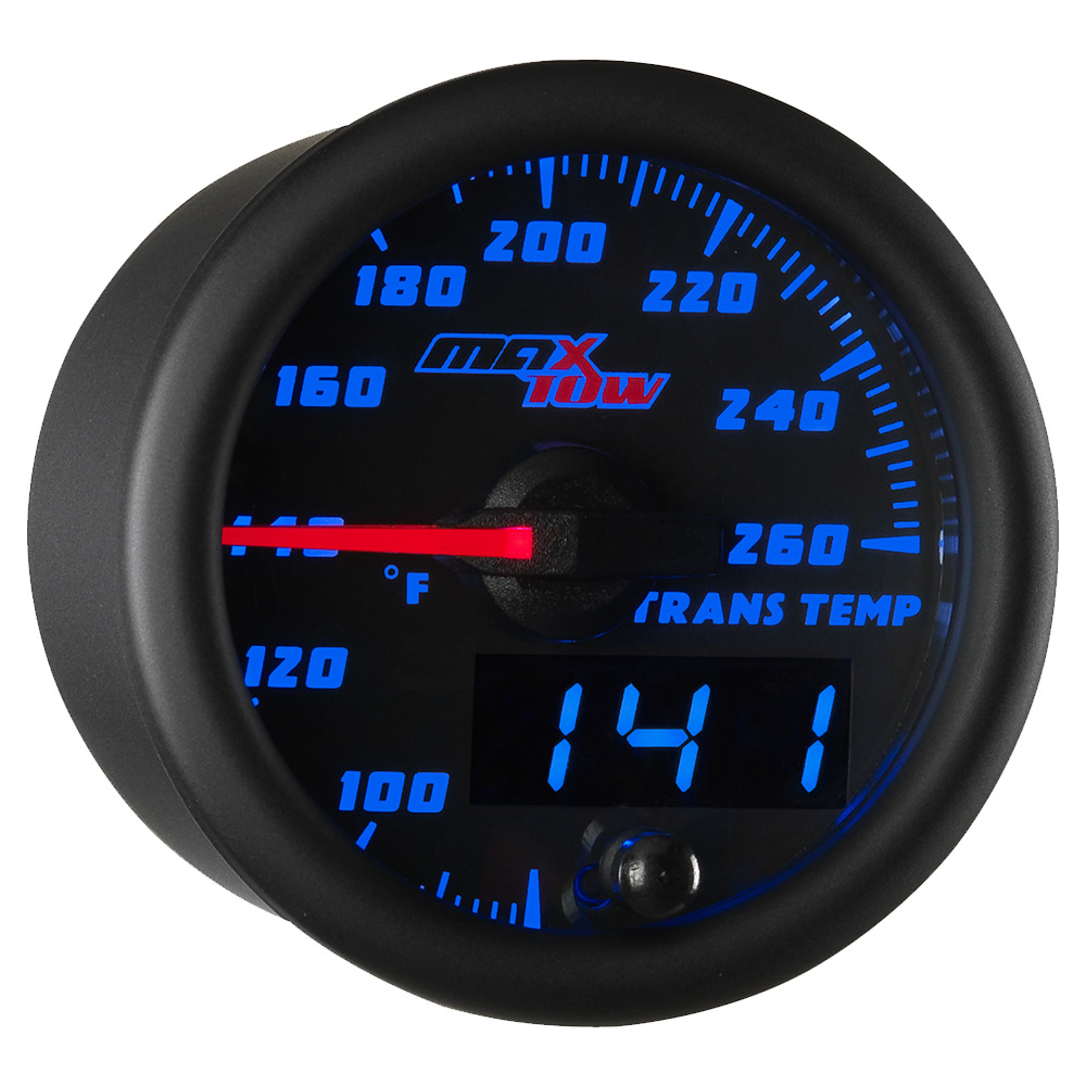 MT-WBDV05 52mm White /& Blue MaxTow Double Vision Volt Gauge