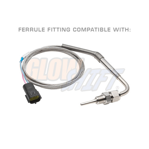 GlowShift Replacement 1/827 NPT EGT Probe Thread & Ferrule Fittings