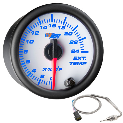 Car Boost Gauges For Toyota GlowShift 52mm Black 7-Color Boost & EGT Gauge Set - 60 PSI Diesel Boost 1500°F Pyrometer 60 PSI Boost Gauge - View #6