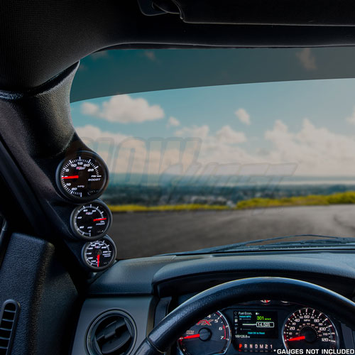 GlowShift Triple Gauge 52mm Pillar Pod w Speaker Hole for 20092014