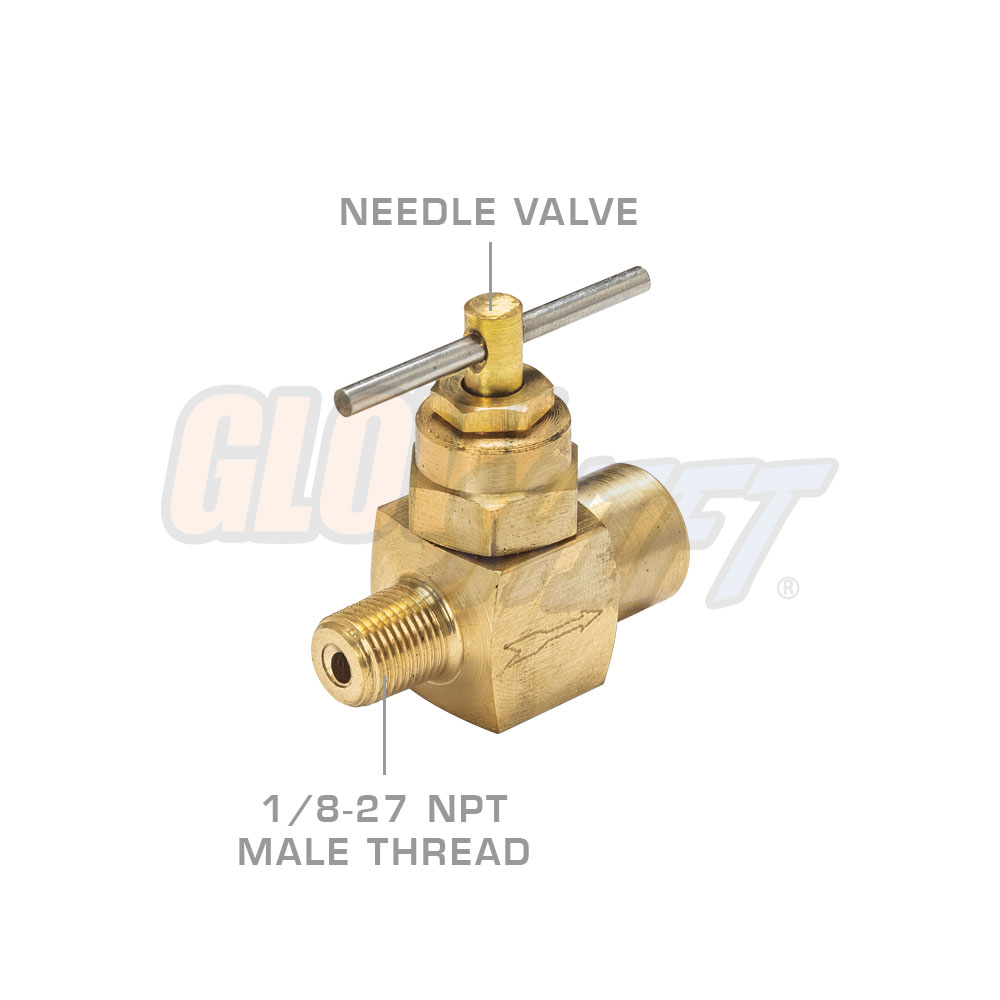 GlowShift Gauges 1/827 NPT Diesel Fuel Pressure PSI Snubber Needle