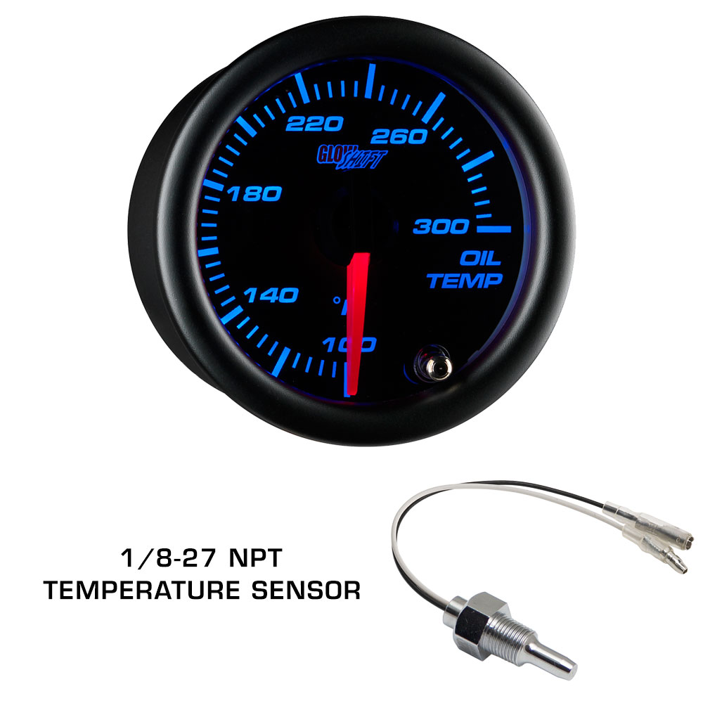 GlowShift Boost, Oil PSI, Oil Temp Gauges + Pod for 0207 Subaru
