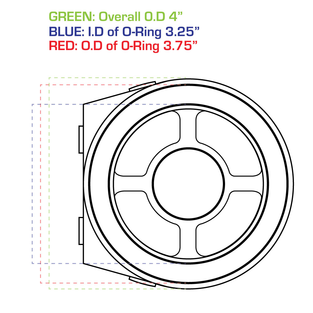 GlowShift Chevy SmallBlock Engine 305 350 Oil Filter Sandwich Adapter