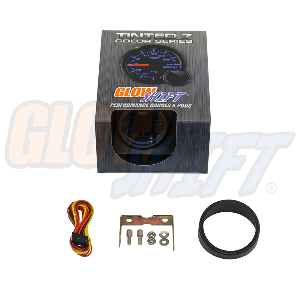 52mm GlowShift Tinted 7 Color Volt Gauge GST705 eBay