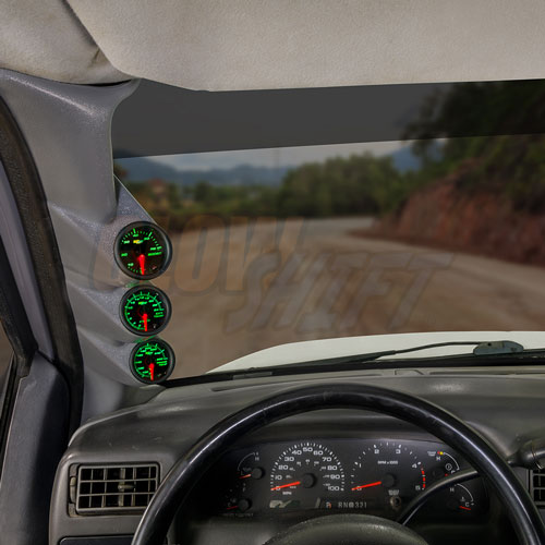 Glowshift B7 Boost Egt Trans Temp Gauges Gray Pod For 99