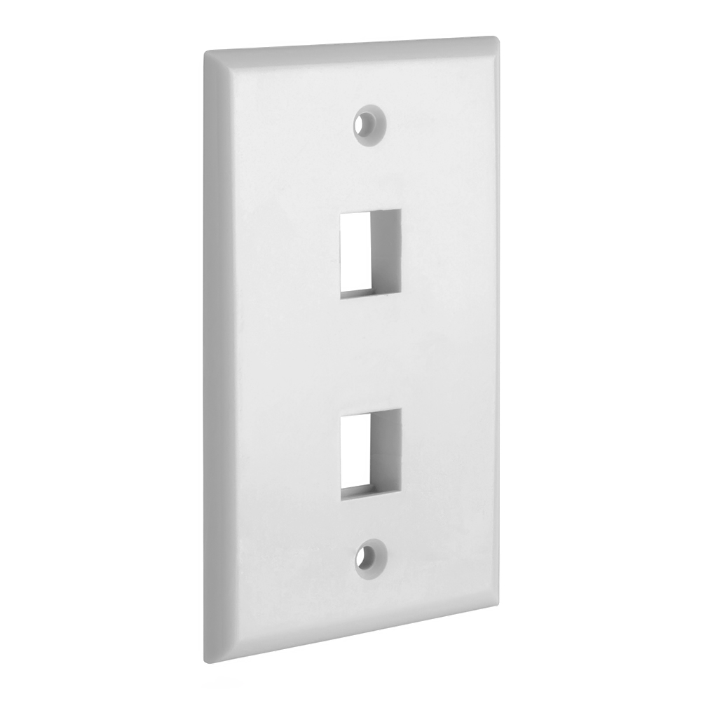 Keystone Wall Plate Jack Insert RJ45 CAT5e CAT6 White Face Plate LOT - Afbeelding 12 van 93