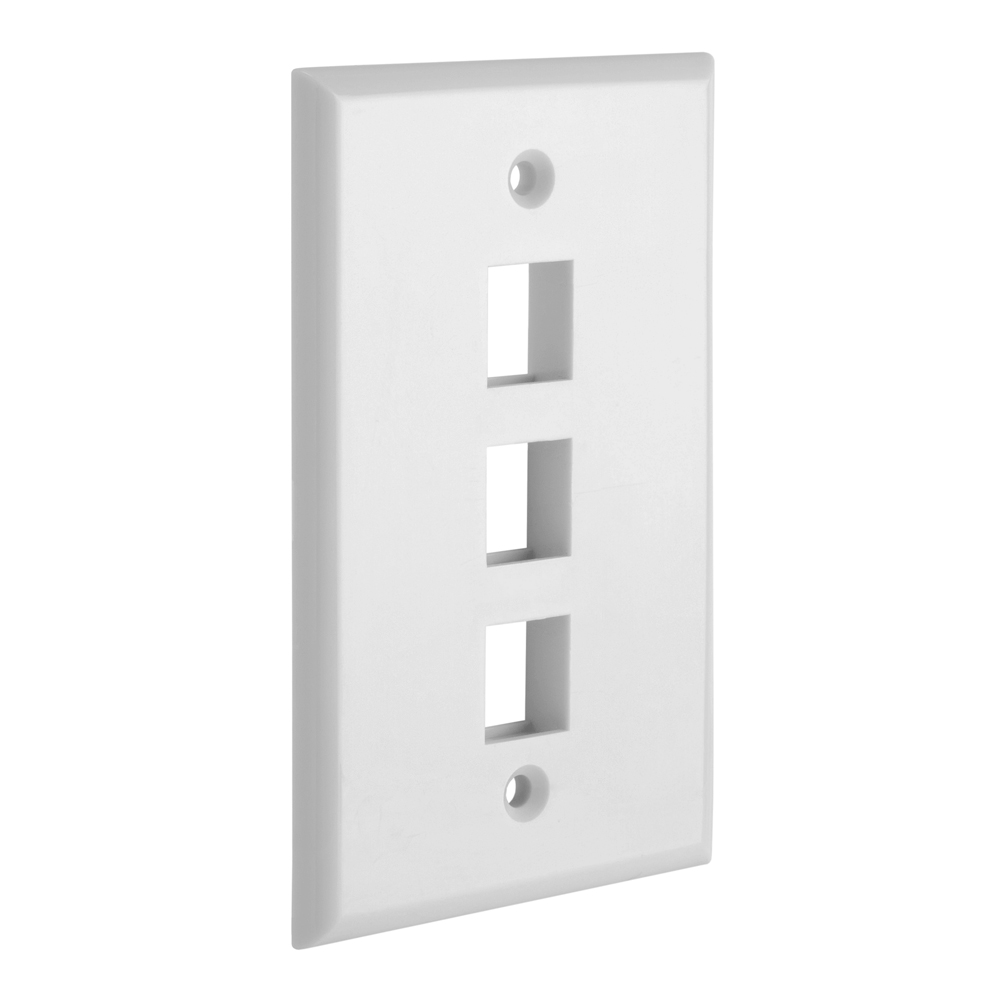 Keystone Wall Plate Jack Insert RJ45 CAT5e CAT6 White Face Plate LOT - Afbeelding 17 van 93