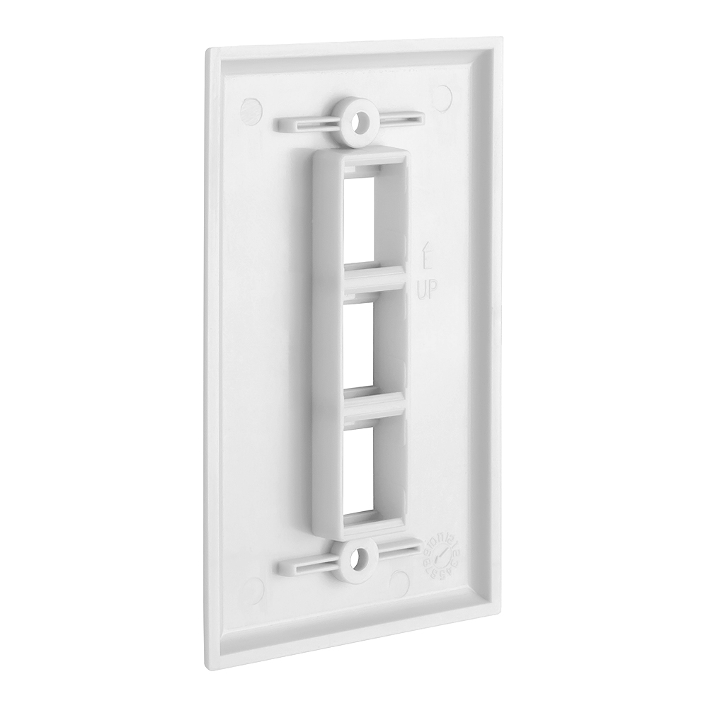 Keystone Wall Plate Jack Insert RJ45 CAT5e CAT6 White Face Plate LOT - Afbeelding 18 van 93