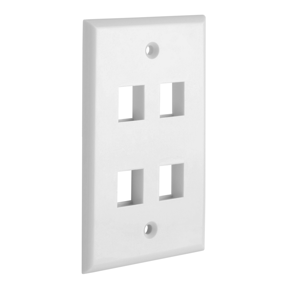 Keystone Wall Plate Jack Insert RJ45 CAT5e CAT6 White Face Plate LOT - Afbeelding 22 van 93