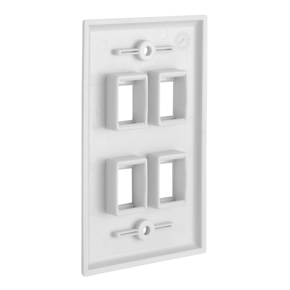 Keystone Wall Plate Jack Insert RJ45 CAT5e CAT6 White Face Plate LOT - Afbeelding 23 van 93