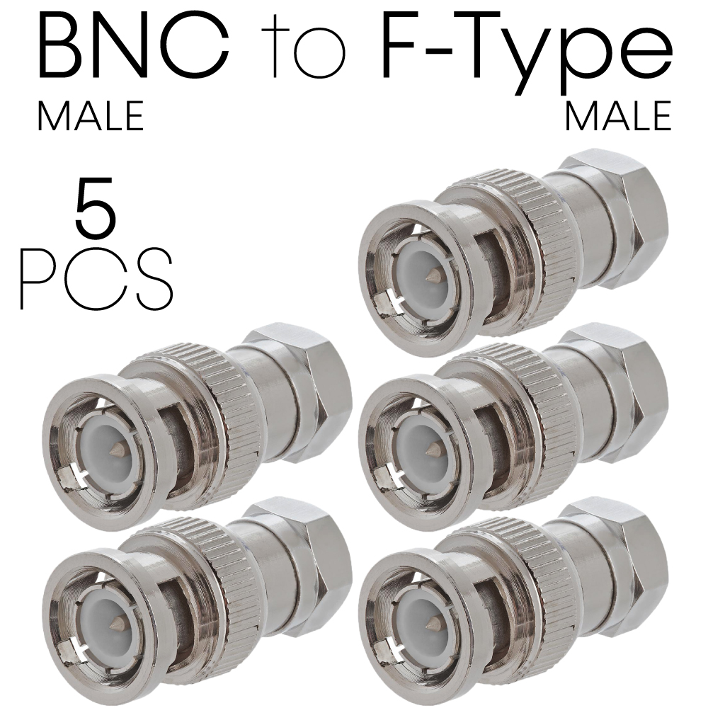 BNC auf F-Typ Adapter Koax BNC Stecker Typ F Koaxialkabel Konverter Kupplung - Bild 8 von 9
