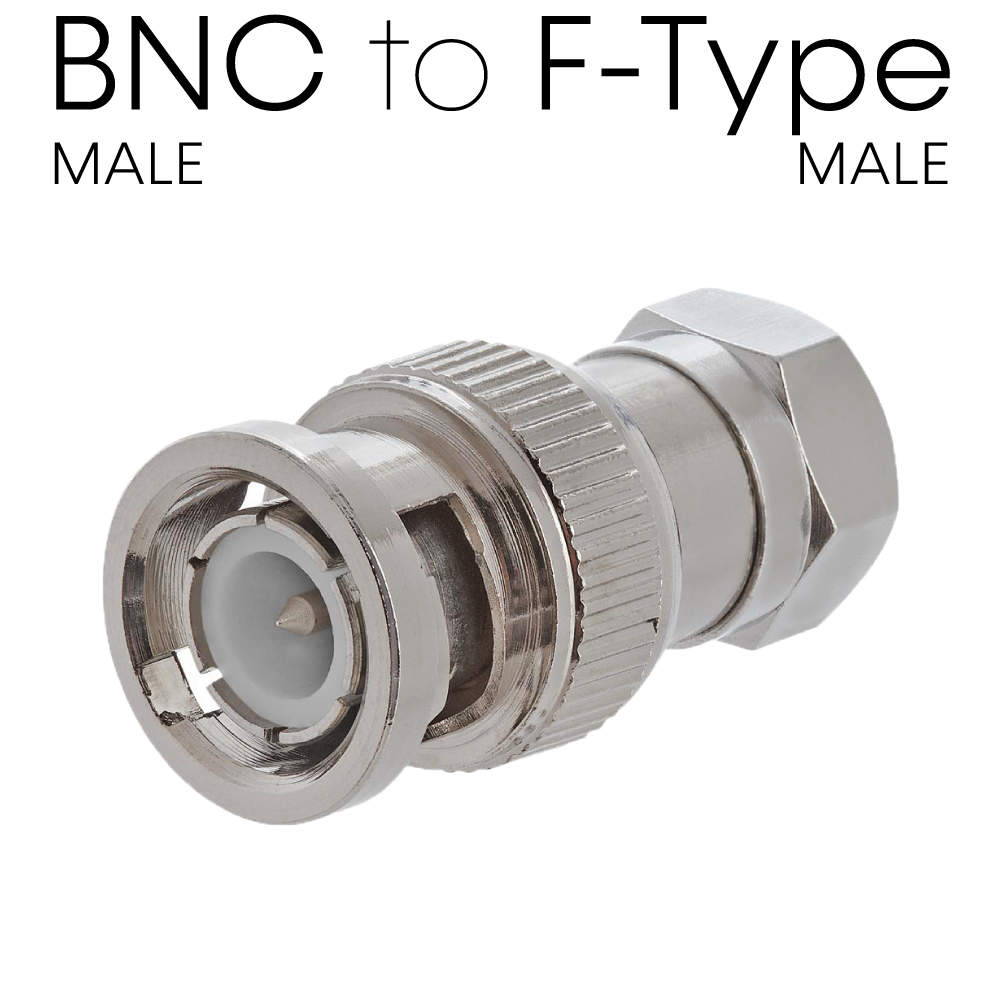 BNC auf F-Typ Adapter Koax BNC Stecker Typ F Koaxialkabel Konverter Kupplung - Bild 9 von 9
