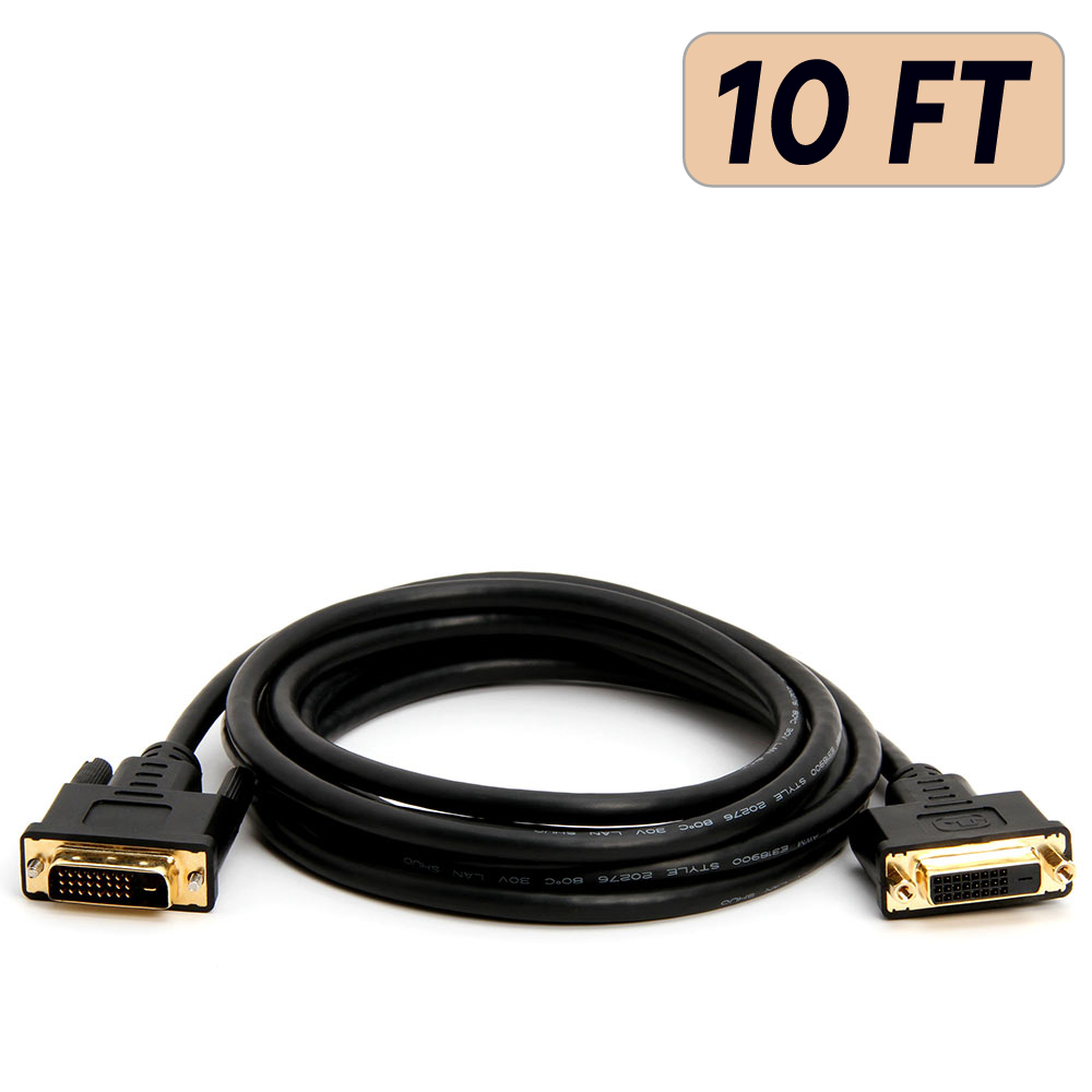 Cable de Extensión DVI de Doble Enlace Cable DVI-D Extensor HDTV Monitor Cable M/F - Imagen 4 de 6