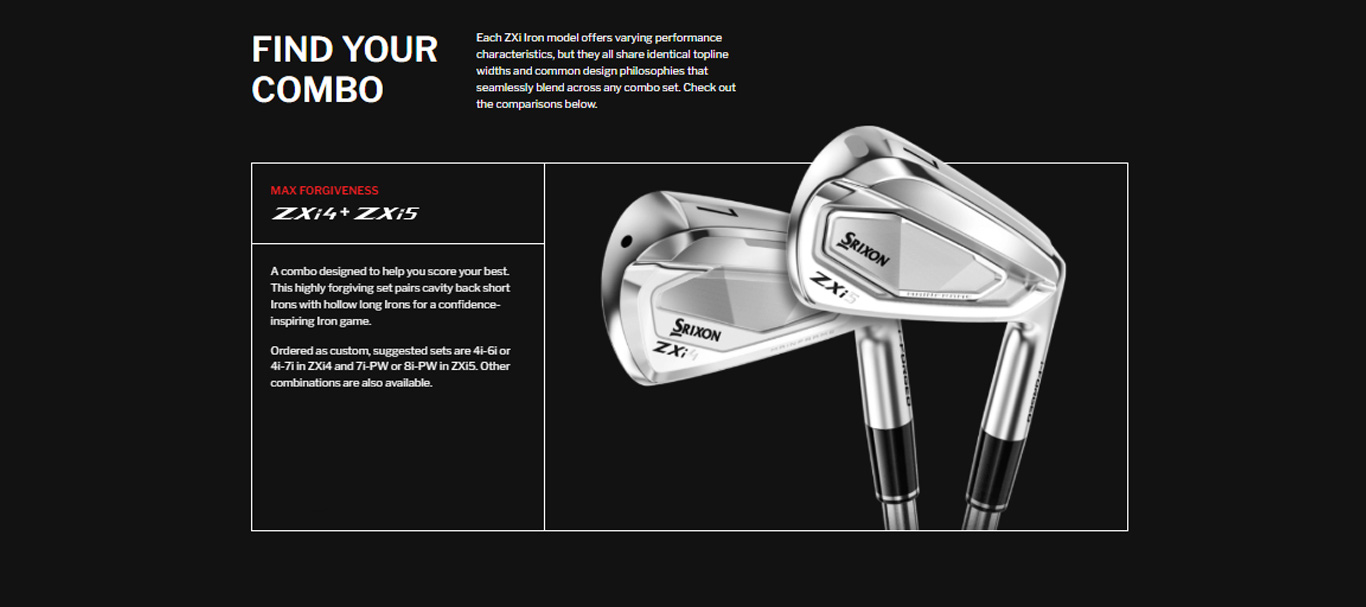 Iron Srixon Irons Combo Set ZXi4 4-6 / ZXi5 7-PW TT DG Mid 115