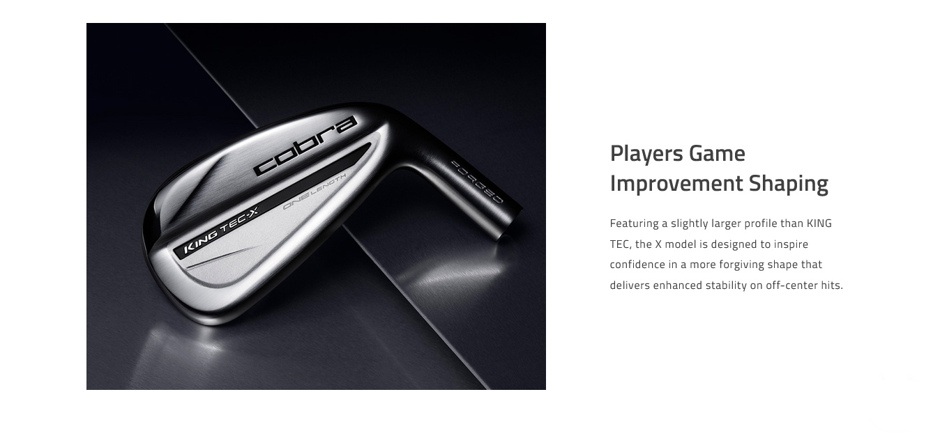 Cobra KING TEC X 2025 One Length LA Golf L Series Iron Set KBS